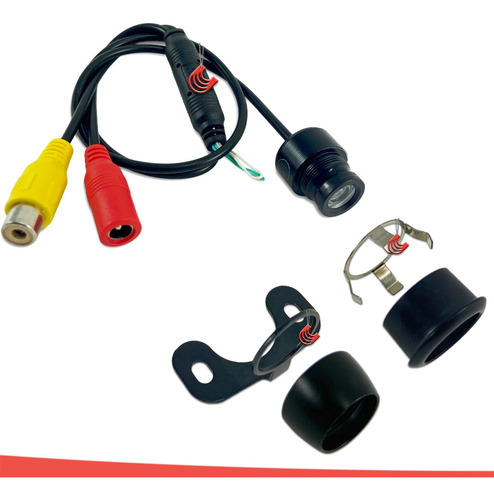 Imagem 5 de 7 de Câmera De Ré / Frontal Dianteira Automotiva Ht-cr120 H-tech