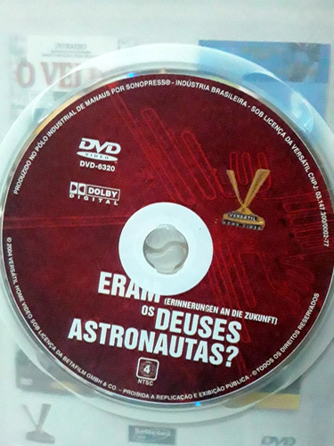 Dvd Eram Os Deuses Astronautas? Edição Com Arte Interna Novo
