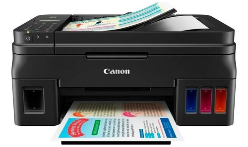 Impressora a cor multifuncional Canon Pixma G4110 com wifi preta 100V/240V