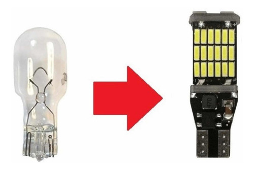 Led T15 Retroceso Gama Aluminio Canbus