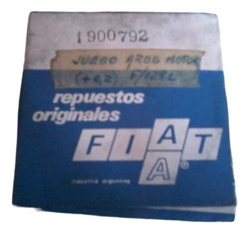 Juego De Aros Piston Fiat 128/1300 Legtmo Fiat