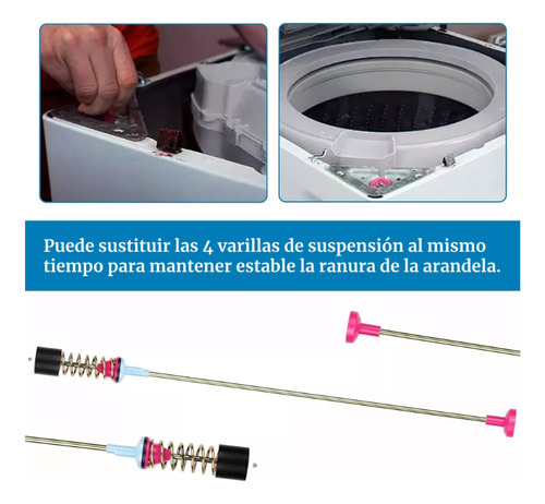 Suspensión Lavadora Sirve Para Samsung 62.5 Cms Largo