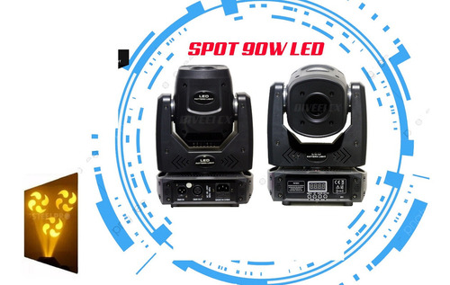 Cabeza Movil Spot Led Con Prisma Rotatorio Dj Sonido 90w