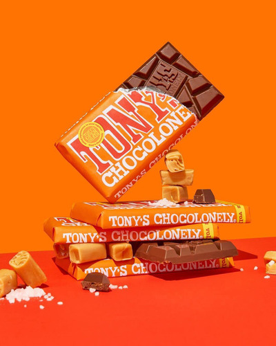 Tony's Chocolonely Barra De Chocolate Con Leche 32 % Con Car