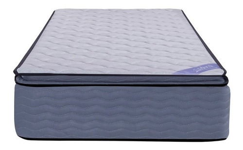 Imagen 2 de 3 de Colchón 1 plaza de resortes Inducol Cauri pillow - 80cm x 190cm x 22cm con pillow top