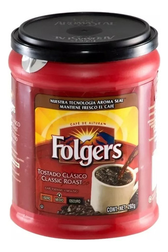Café Tostado Y Molido Folgers Clásico 292 G