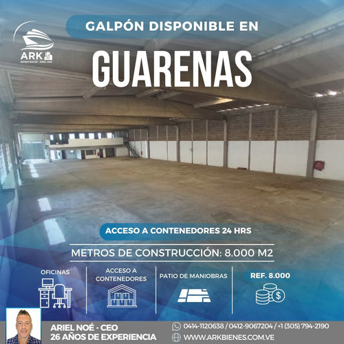 (#1022) Galpón De 8.000 M2 Guarenas