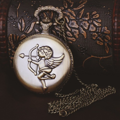 Reloj Collar Vintage Cupido Tureloj