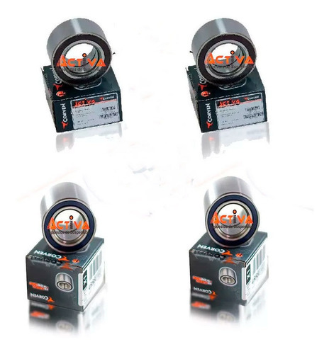 Imagen 1 de 2 de Kit 4 Rulemanes Fiesta Max Ecosport Sin Abs