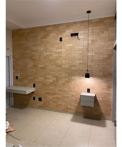 680 Tijolinhos 3d Bricks Adesivos De E.v.a. - Sahara 11m2