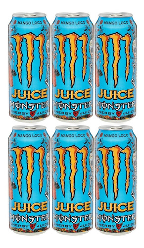 Energetico Monster Energy Mango Loco De 473ml Caixa Com 6