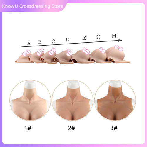 No611 -tetas Falsas De Silicona En Forma De Senos Falsos