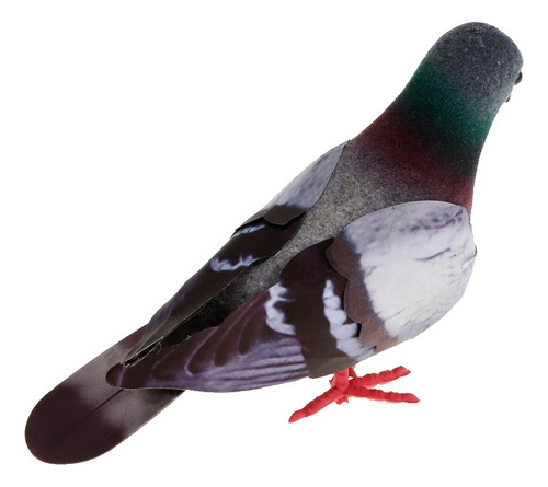 Pombas Realistas Penas Artesanato Artificial Animais Jardim
