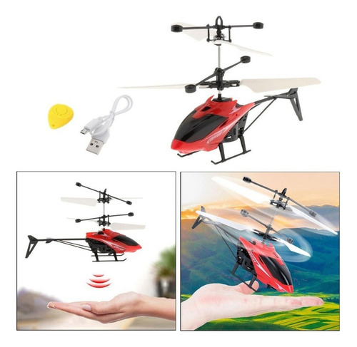 * Helicóptero Teledirigido De Radio De 2 Canales De Regalo