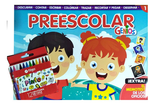 Preescolar Genios Revista + Regalo - Diversion Y Aprendiza 