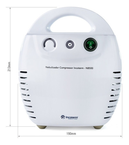 Imagem 3 de 10 de Nebulizador / Inalador Compressor Nb 500 Incoterm