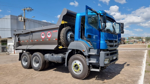 Imagem 5 de 15 de Mercedes-benz Axor 4144 Ano 2012 Caçamba Rossetti 14 Metros