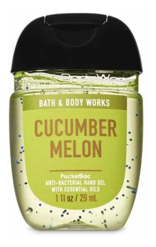 Bath And Body Works 1 Gel Antibacterial Pocketbac Sanitizer Fragancia Cucumber Melon