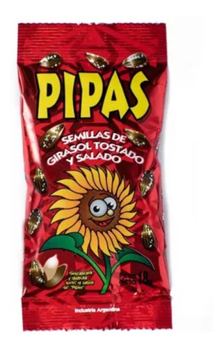 Pipas De Girasol Por 30x18 Gs Golosinera Naranjaylimon