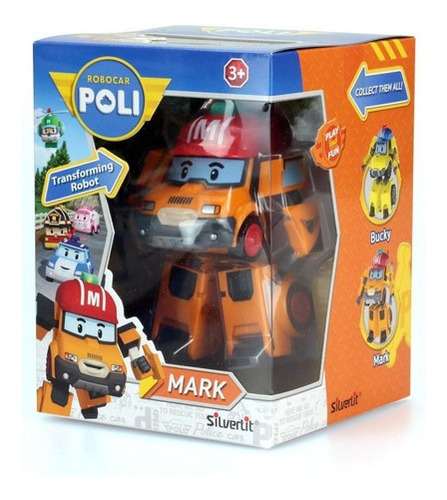 Imagen 2 de 2 de Robocar Poli Mark Vehículo Transformable 83307