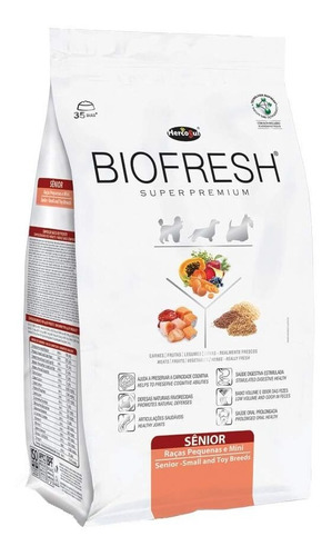 Ração Biofresh Senior Racas Pequenas E Mini 3kg (com Nf