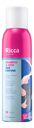 Kit 3 Shampoo A Seco Sem Perfume Ricca