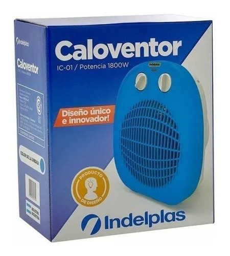 Caloventor eléctrico Indelplas IC-01 azul 220V