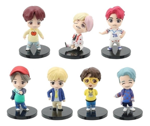 Bts Mini Idol Doll Set - Todos Los 7 Miembros Y