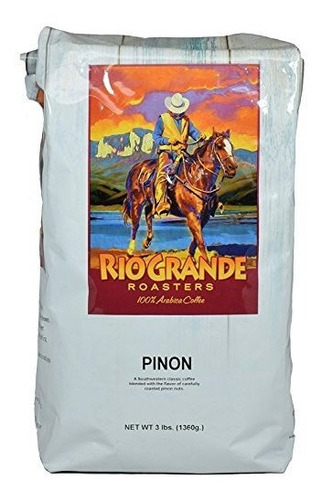 Rio Grande Tostadores Piñón 3 Lb. Bolsa Whole Grano De Café.