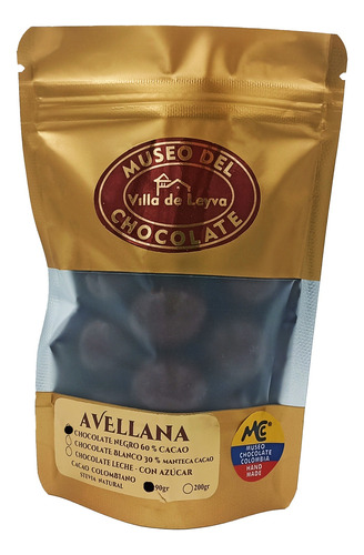 Perlas Núcleo De Avellana Con Chocolate Negro 
