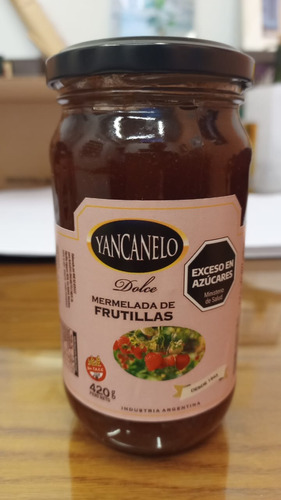 Mermelada De Frutillas Yancanelo 420gr X 1 U Sin Tacc