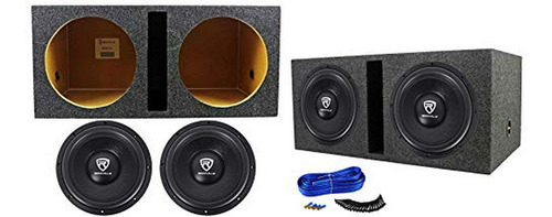 (2) Subwoofers De Audio Para Automóvil Rockville W12k6d2 V2 