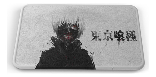 Tapete Tokyo Ghoul Ken Kaneki Letras Baño Lavable 50x80cm