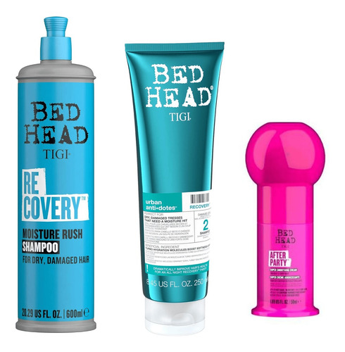 Tigi Recovery Sh 400ml + Ac 200ml + After Party Mini 