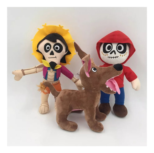3 Piezas Coco Muñeca Peluche Juguete, Modelos Calientes Pelu