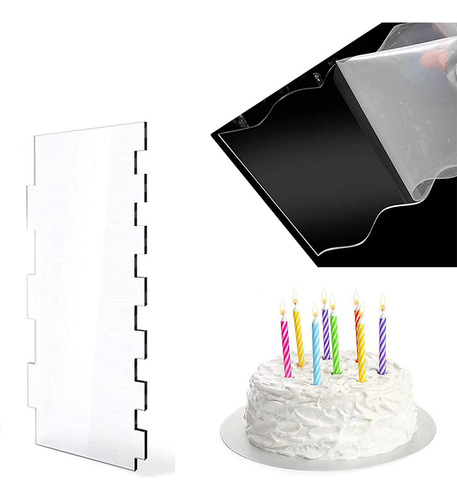 Cake Scraper Set Mousse Pastelería Smoother Cakes 6 Piezas