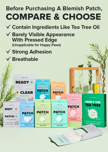 Acne Pimple Patch I Dew Care Timeout Blemish Con Aceite De Á