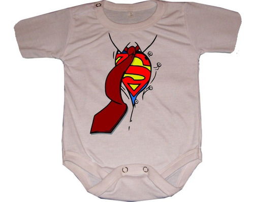 Bodys Para Bebés Superman Corbata Camisa Superheroes