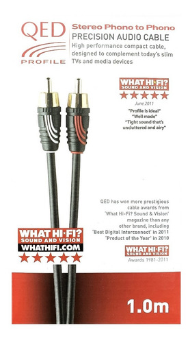 Cable Audio Stereo Qed Profile Precision 2 Rca A 2 Rca P2p