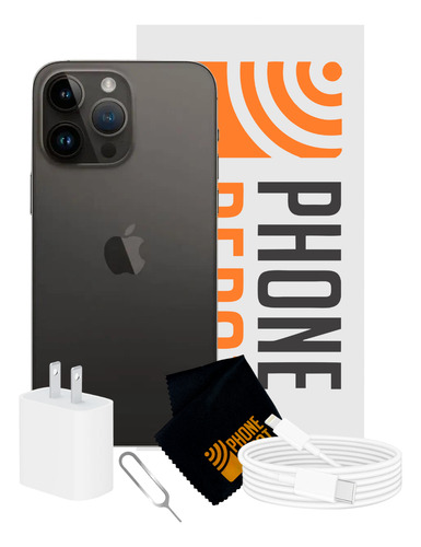 Apple iPhone 14 Pro Max 256 Gb Negro Espacial Esim + Protector (Reacondicionado)