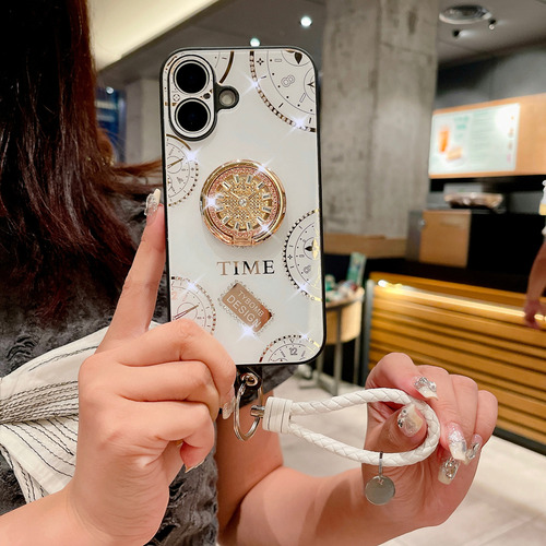 Funda Para Teléfono Vivo S20/s20pro/y78 Con Forma De Reloj, Anillo De Diamante, A Prueba De Golpes, Con Cuerda De Mano