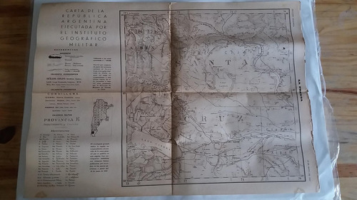 Mapa Inst.geog.militar Diario La Prensa 16 Mayo 1933