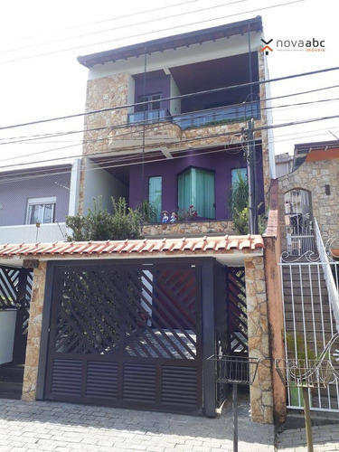 Sobrado Com 3 Dormitórios Para Alugar, 361 M² Por R$ 7.000,00/mês - Campestre - Santo André/sp - So0402