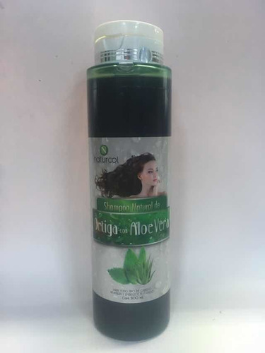 Shampoo Natural Ortiga Con Aloe Vera. Naturcol