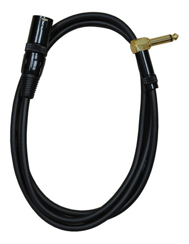 Audio Cable Ts Angulo Recto Xlr Pies