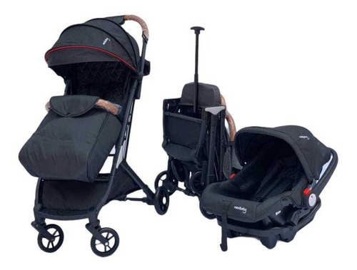 Coche Paseador Tipo Maleta + Silla De Carro 4 En 1