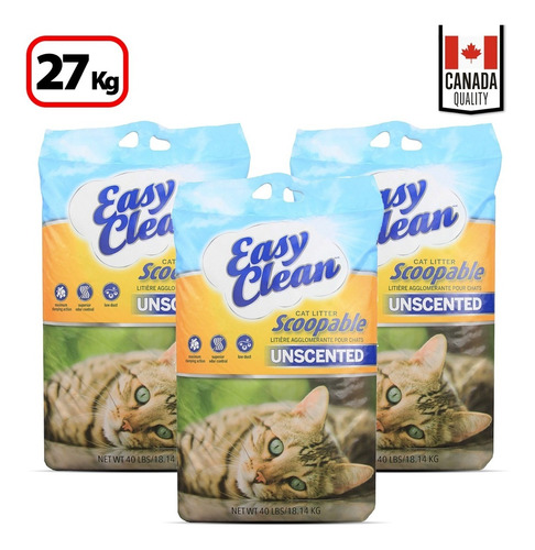 Arena Pestell Easy Clean | 27 Kg | 3x9kg | Hecha En Canada 