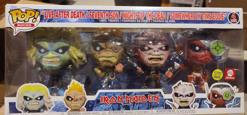 Funko Pop! Rocks Iron Maiden (4 Pack) Glow Aexclusive