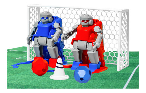 Set Estadio Fútbol De Robots Toy Logic Color Verde Personaje Androide