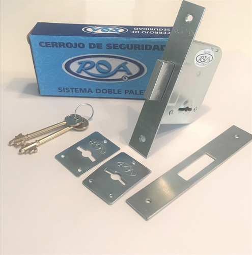 Cerradura Con Cerrojo Roa Modelo 801 Por 10 Unidades